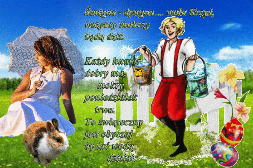 Happy Easter Śmigus-dyngus: The Water Bucket Tradition in GIFs